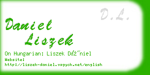 daniel liszek business card